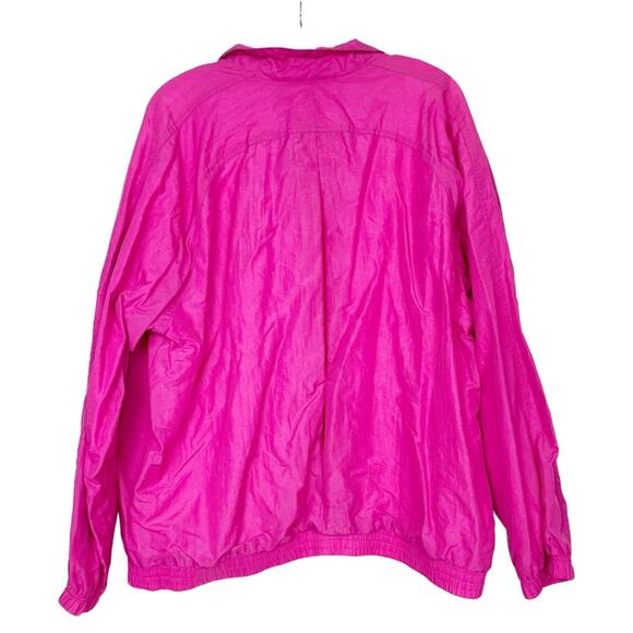 Vintage Catalina Pink Full Zip Windbreaker Sz L - Picture 4 of 8